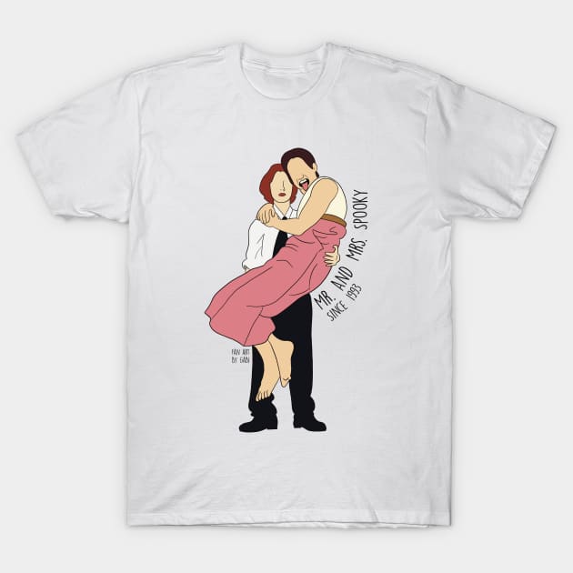 Mr. and Mrs. Spooky T-Shirt by Gabi Veiga